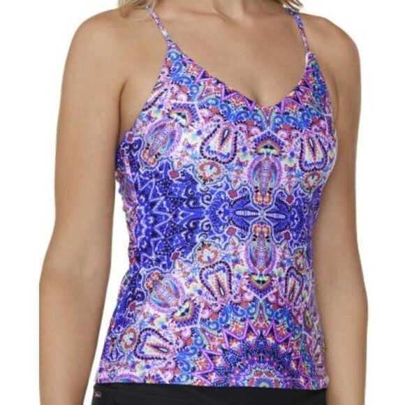 MARCRAME Back Tankini, Windansea Beach. Size Small - Picture 1 of 10
